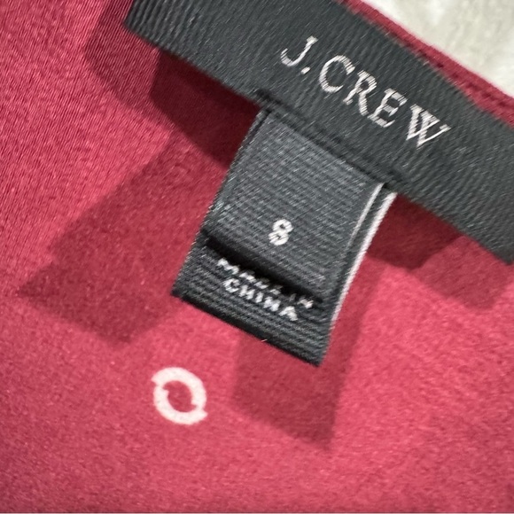 J. Crew tie waist printed long sleeve boho silk top ❤️ - Picture 4 of 9